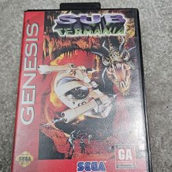 Sub Terrania Sega Genesis Game CIB 