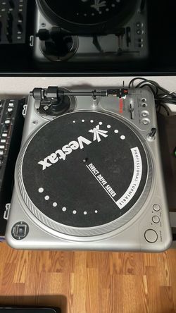 Dj turntable set with Rane 62 mixer and Vestax case