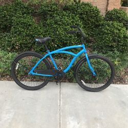 26” Huffy Cranbrook Mens Blue & Black Beach cruiser 