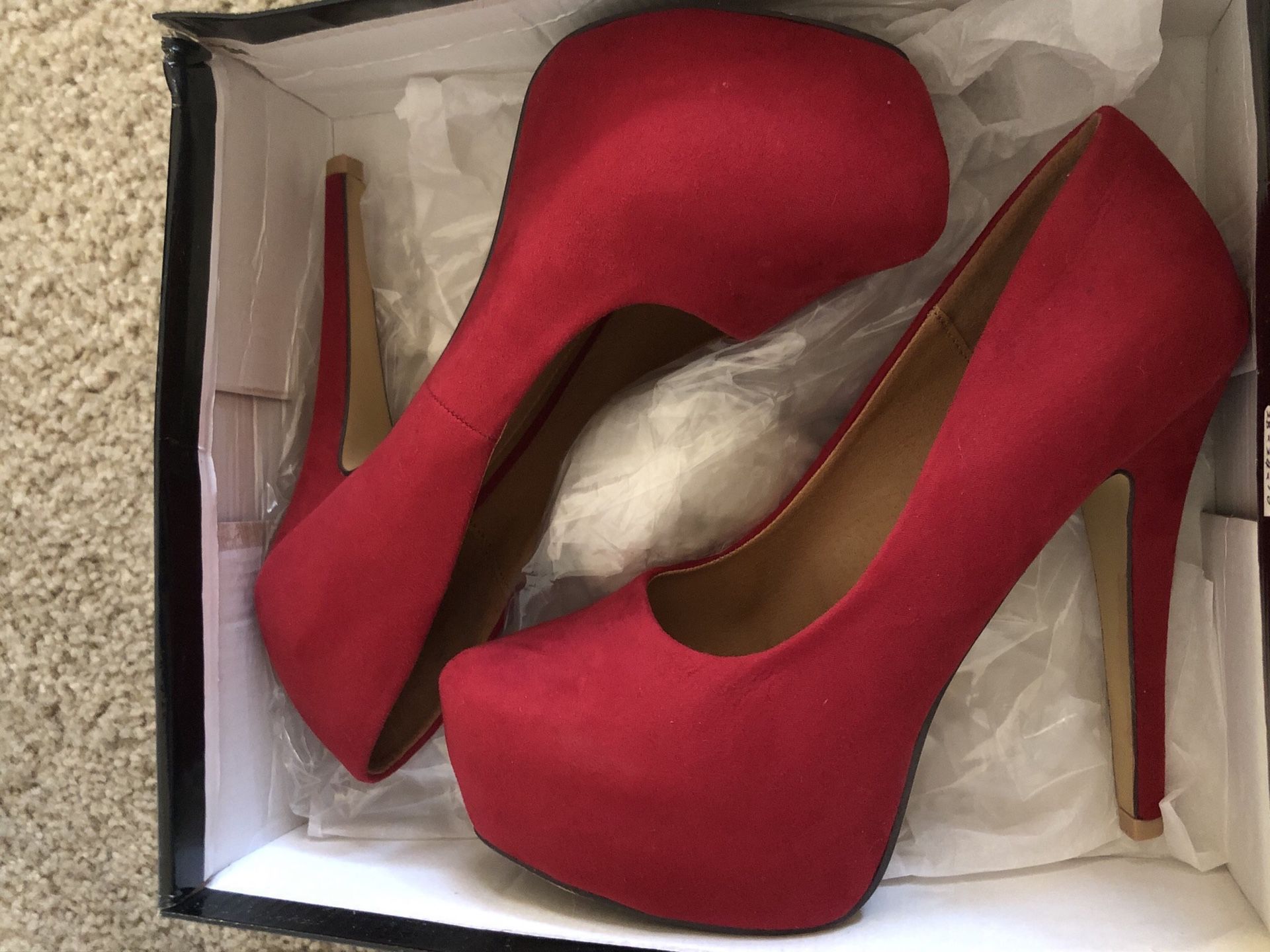 Brand new red heels