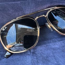 RayBan Gold Trim, Sunglasses, Unisex