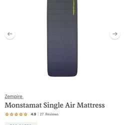 Monstamat Single Air Mattress- Camping 