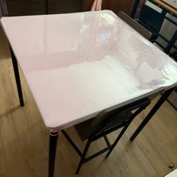 Dining table and chairs