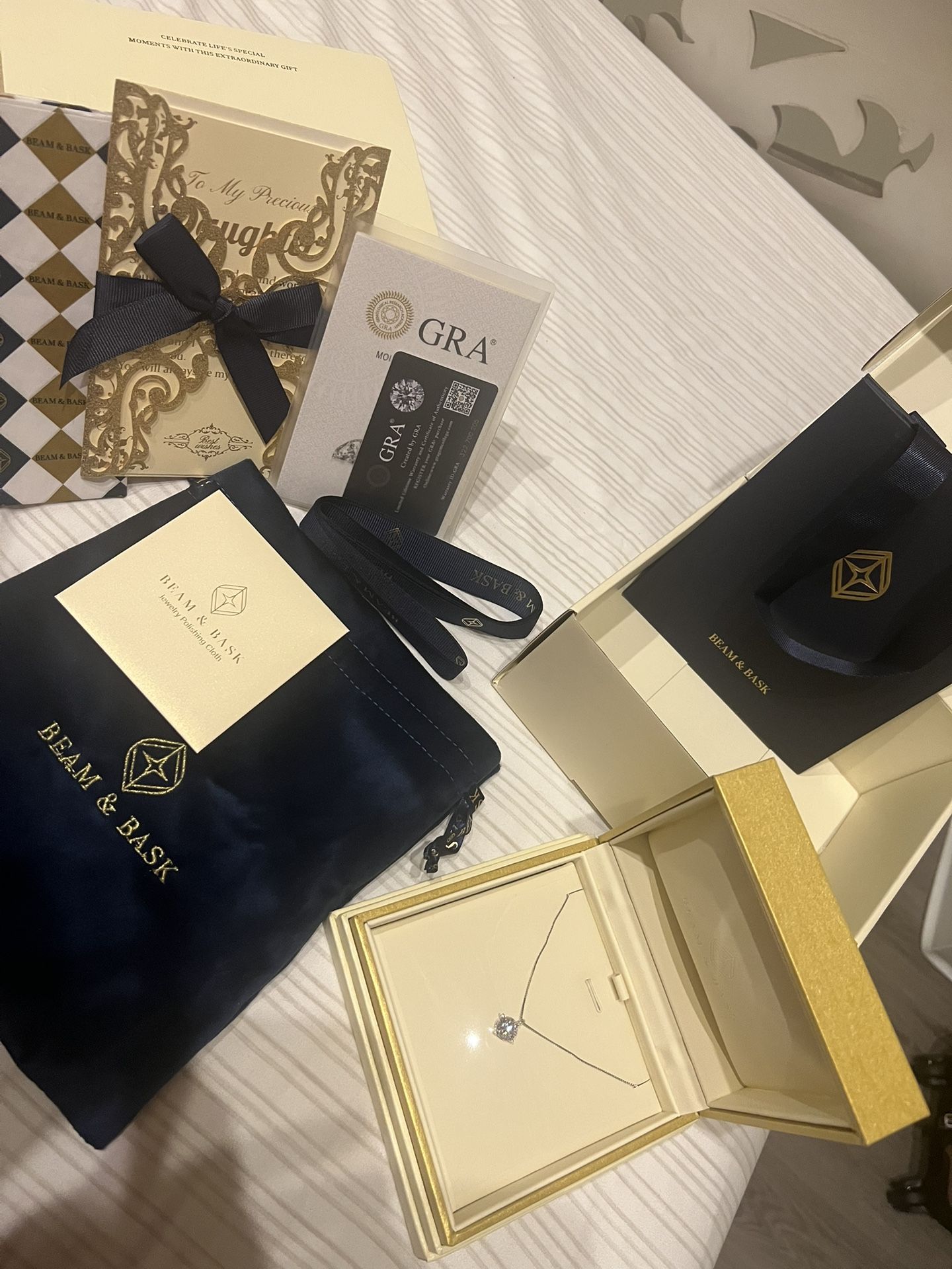 Silver Moissanite Necklace 