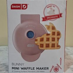 DASH BUNNY MINI WAFFLE MAKER - NEW IN BOX 