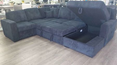 🔥 Sleeper Sectional with USB & Storage - Only $1,047!