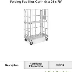 Comercial Distribution Folding Facilities Shelf Carts Uline