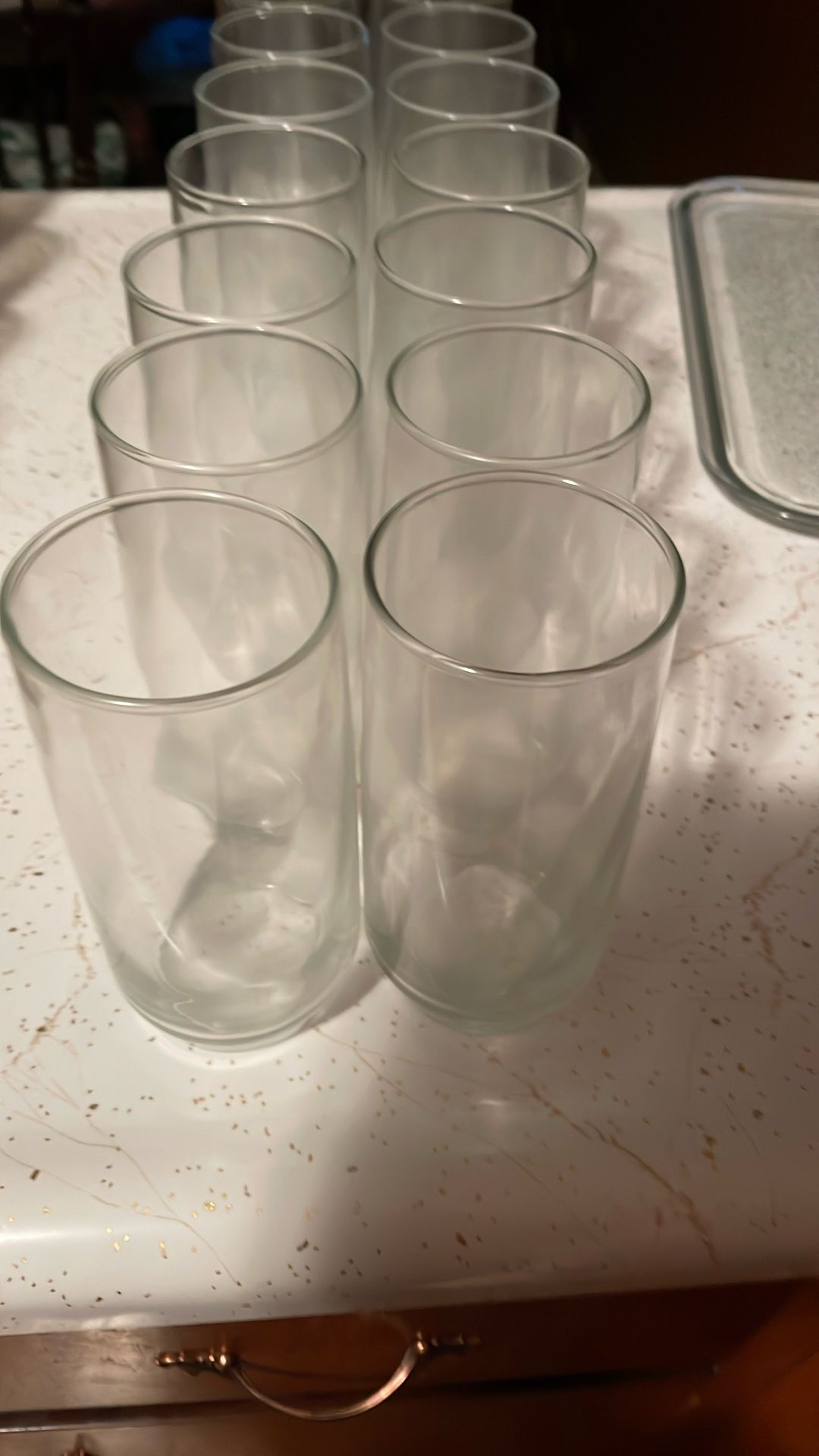 Sixteen 16 Oz Glasses