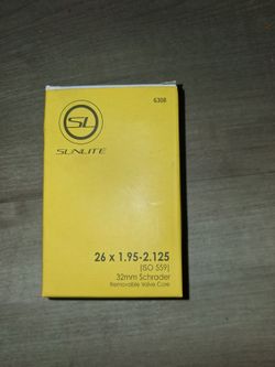 Sunlite 26" Bike Inner Tube Schrader Valve