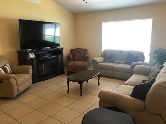 Recliner sofas (3 set) with pillows