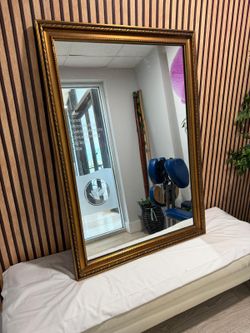 Large Gold Ornate Framed Wall Mirror