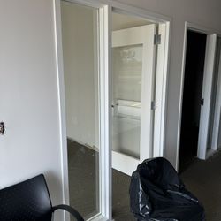 Commercial Glass Office Doors + Frames – Like New – Bulk or Individual