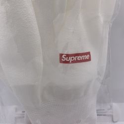 Pair of NEW Prestine White SUPREME Gloves w/ Red Trim