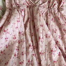 Floral Pink Dress 
