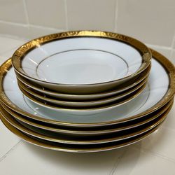 Gold Rim Bowls