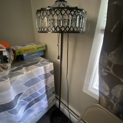 black crystal lamp