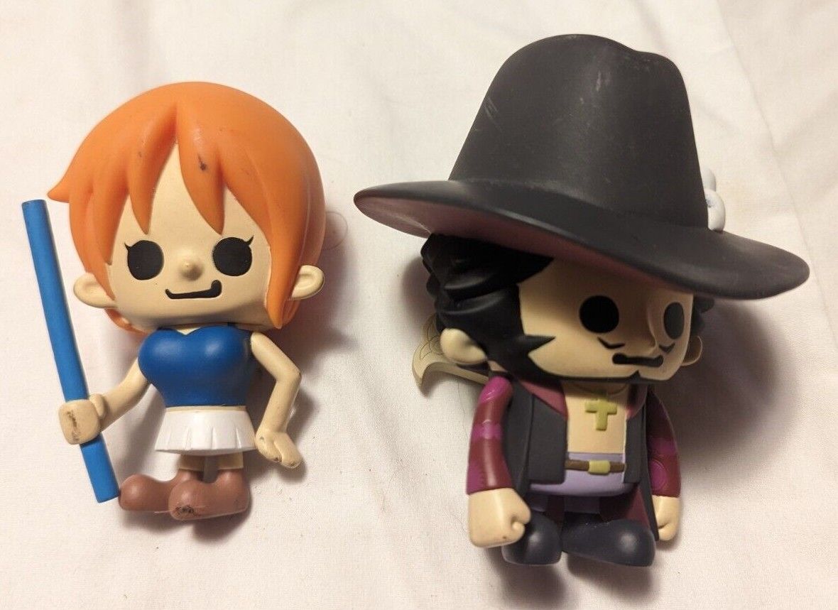 Banpresto Anime One Piece Nami Dracula Mihawk Vynil Figure Lot