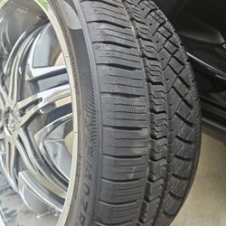 22” Rims And Tires 