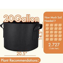 Garden 20 gallons Grow bag