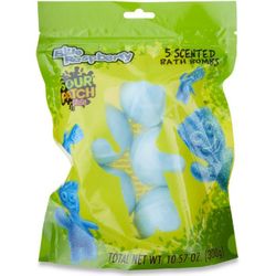 Sour Patch Blue Raspberry 5 scented BATH BOMBS 