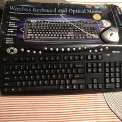 Keyboard and optical mouse Wireless