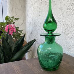 Emplolie Hand Blown Glass Genie Decanter 