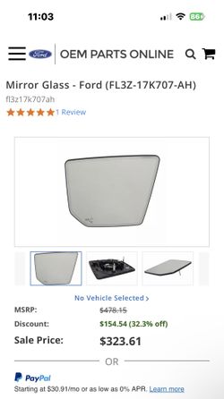 Ford F-150 Left Side Mirror (2015-2020) - Genuine Ford OEM