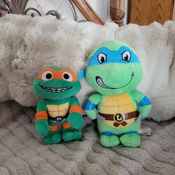 TMNT Michelangelo & Leonardo Plush Toys Set