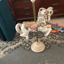 Porcelain carousel horse