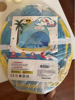 kids’ pop-up beach tent/play tent