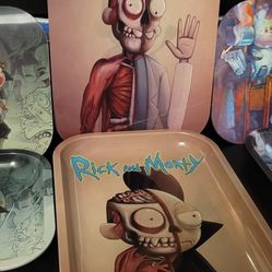 Rick And Morty Holographic Magnetic Top Rolling Trays
