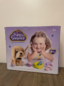 NEW Puppy Surprise Interactive Walking Plush Dog Set – 8 Piece Toy Set