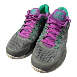 Nike Womens LunarGlide Plus 4 524978-015 Gray Running Shoes Sneakers Size 9.5