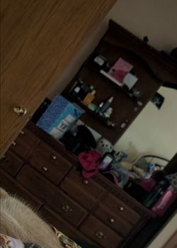 Dresser with mirror