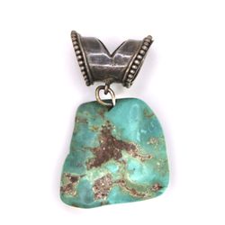 Southwestern Sterling Silver Turquoise Pendant