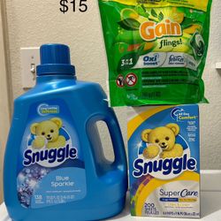 Detergent, Dryer Sheets Or Fabric Conditioner (Each Combo $15)