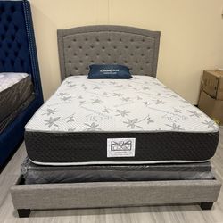 🔥 Queen Bundle Deal – Bed Frame + Mattress + Box Spring 🔥