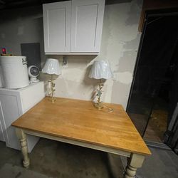 Heavy Wood Dining Table