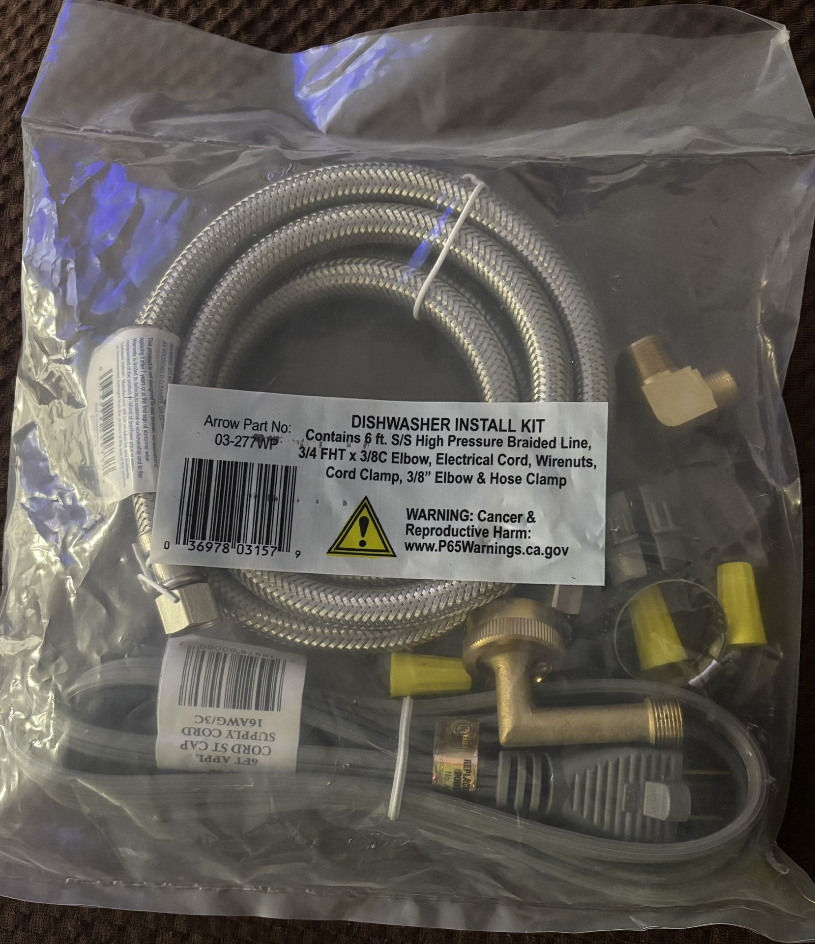 Dishwasher Install Kit