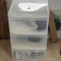 Plastic Storage Bins - 2 Count. $15 Each