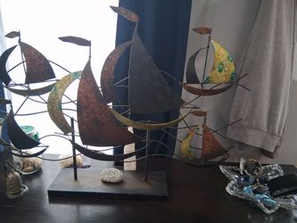 Metal ship art