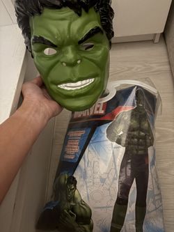 Mens Large hulk Costume With Mask