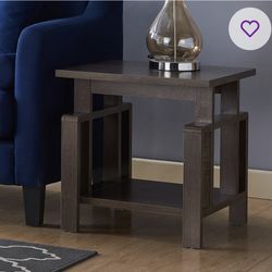 Set Of 2 Side Tables Cocoa Coffee Color New