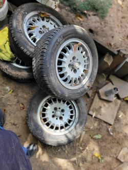 Bmw wheels with new tires $320obo