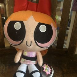 Vintage 2000 Powerpuff Girls Blossom 12” Talking Plush Doll Cartoon Network TV