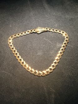 6.4 gram 18k Gold Monaco Bracelet