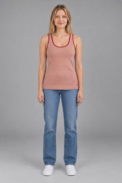 Size Medium Women's Striped Racerback Tank Top