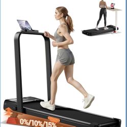 3-in-1 Treadmill with 15% Incline, Treadmills for Home and Office, Foldable Treadmill with Compact Design