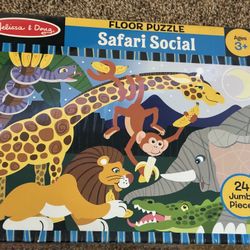 Melissa and Doug floor puzzle Safari social