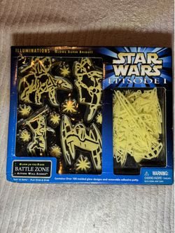 Vintage 1999 Star Wars Episode 1 Illuminations Glow In The Dark
